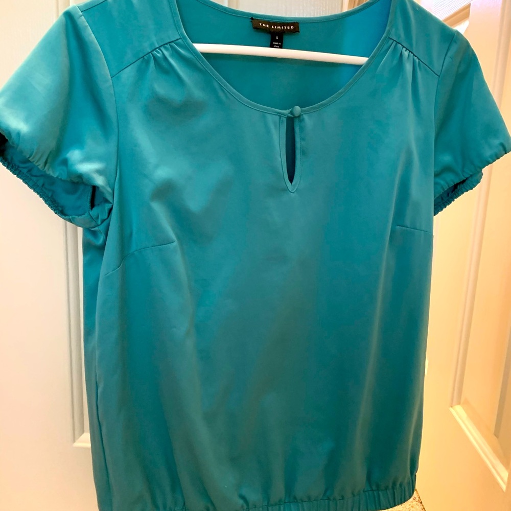 Teal green blouse